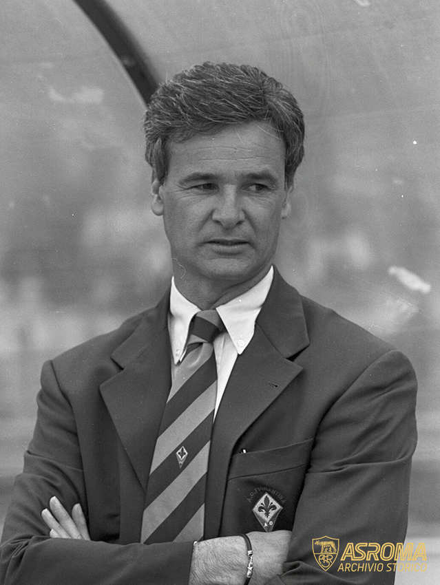 1995: Ranieri torna all'Olimpico da allenatore della Fiorentina (AS Roma/DuFoto)