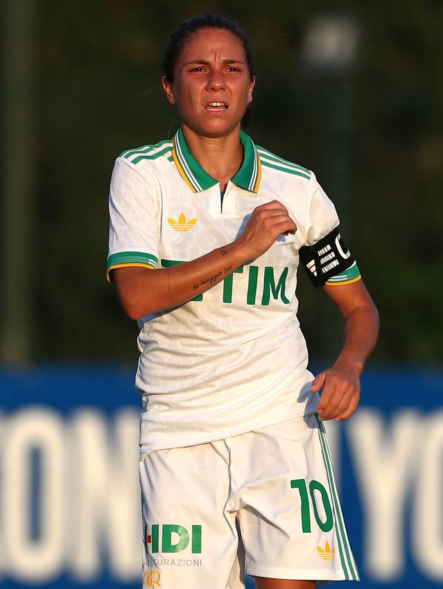 MILAN, ITALY - AUGUST 10:  during the Pre-season Friendly match between FC Internazionale Women and AS Roma Women at Centro Sportivo Interello Giacinto Facchetti on August 10, 2025 in Milan, Italy. (Photo by AS Roma/AS Roma via Getty Images)