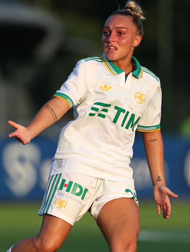 MILAN, ITALY - AUGUST 10:  during the Pre-season Friendly match between FC Internazionale Women and AS Roma Women at Centro Sportivo Interello Giacinto Facchetti on August 10, 2025 in Milan, Italy. (Photo by AS Roma/AS Roma via Getty Images)
