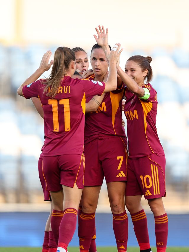 MADRID, SPAIN - OCTOBER 08:  during the UEFA Women's Champions League 2025/26 league phase match between Real Madrid CF and AS Romaat  on October 08, 2025 in Madrid, Spain. (Photo by AS Roma/AS Roma via Getty Images)