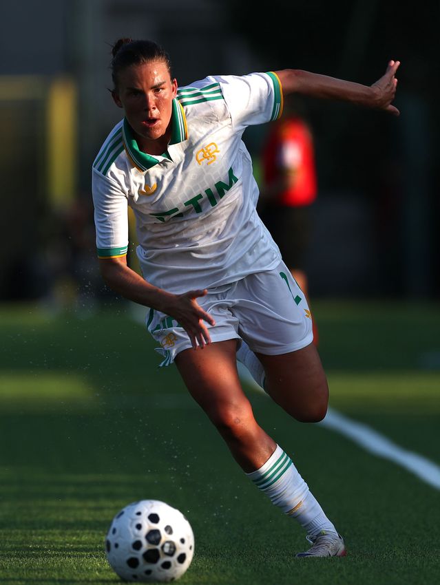 MILAN, ITALY - AUGUST 10:  during the Pre-season Friendly match between FC Internazionale Women and AS Roma Women at Centro Sportivo Interello Giacinto Facchetti on August 10, 2025 in Milan, Italy. (Photo by AS Roma/AS Roma via Getty Images)