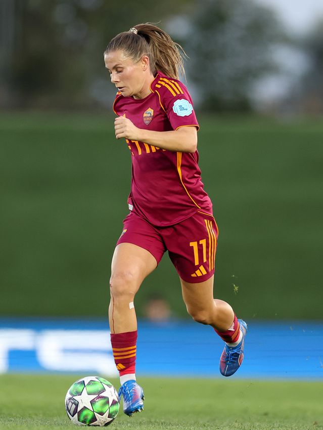 MADRID, SPAIN - OCTOBER 08:  during the UEFA Women's Champions League 2025/26 league phase match between Real Madrid CF and AS Romaat  on October 08, 2025 in Madrid, Spain. (Photo by AS Roma/AS Roma via Getty Images)