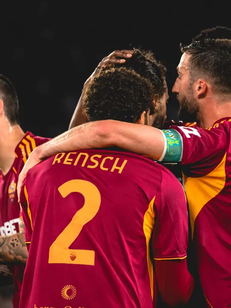  The Giallorossi squad for Bologna v Roma 