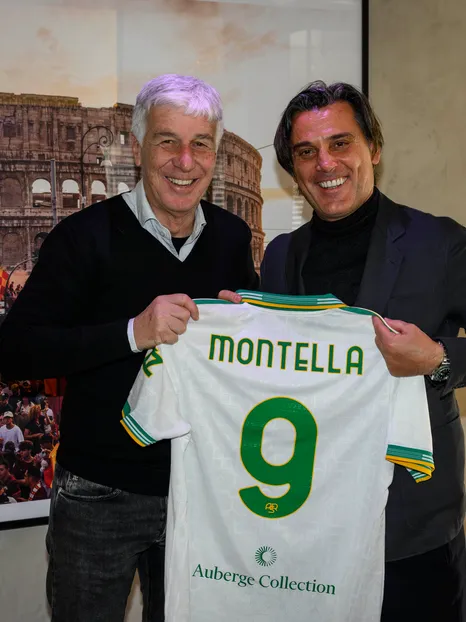 Gallery: la visita di Vincenzo Montella a Trigoria