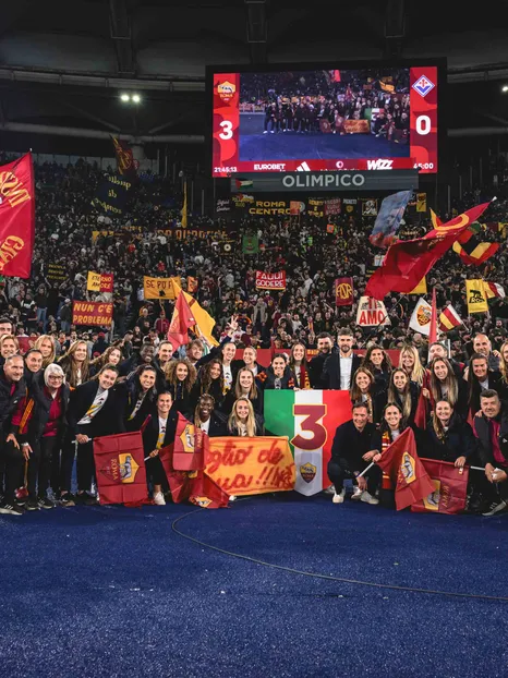  Che gioia all'Olimpico! Il giro di campo delle campionesse d'Italia 
