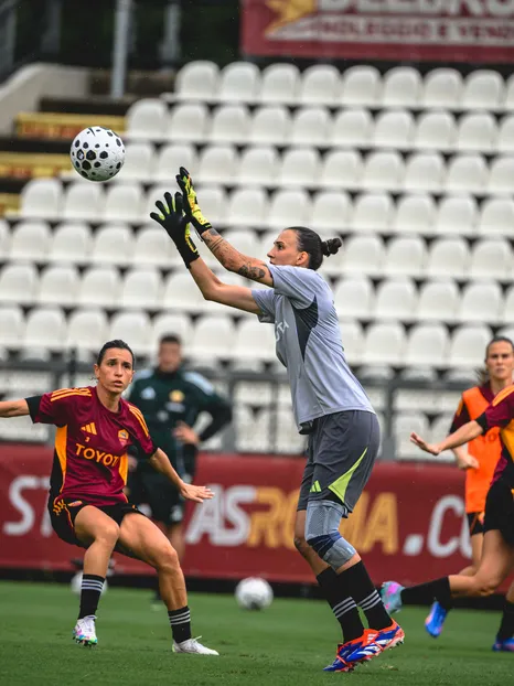  Femminile: l'allenamento alla vigilia di Roma-Sporting 
