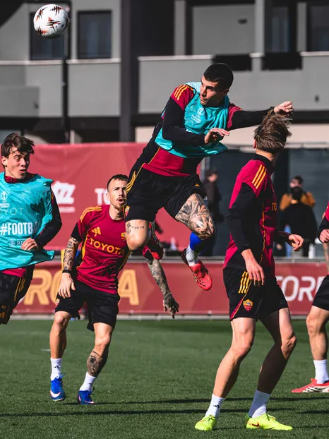  Gallery: training on the eve of Roma v Bologna 
