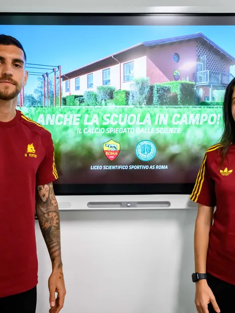 Pellegrini e Pandini partecipano all’evento “Anche la scuola in campo!” al Liceo Sportivo AS Roma di Trigoria