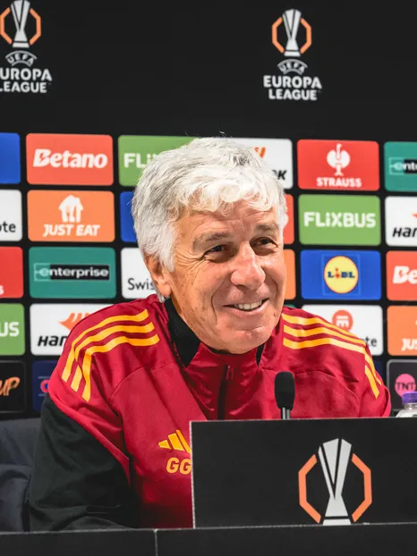  Gasperini's media conference ahead of Rangers v Roma 