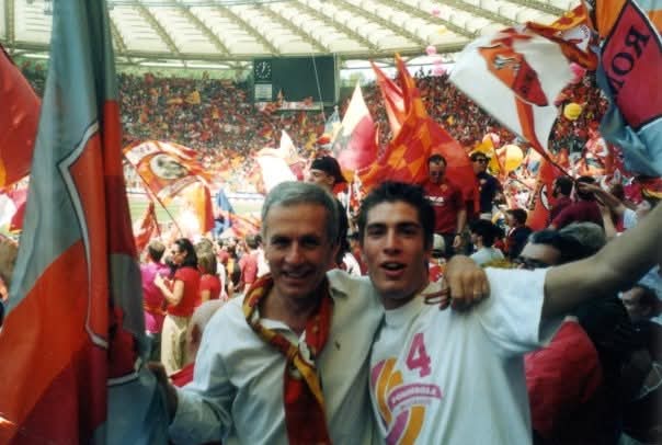 Pietro with his other son Roberto on 17 June 2001