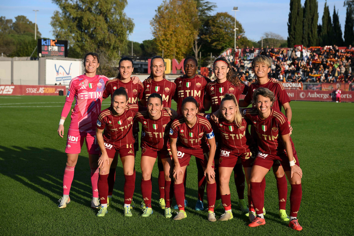 La squadra che ha iniziato l'ultimo derby vinto al Tre Fontane, il 17 novembre 2024