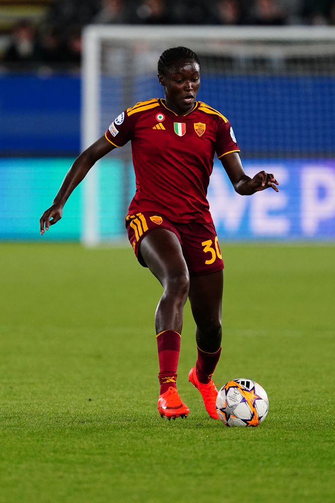 LEUVEN, BELGIUM - SEPTEMBER 23:  during the UEFA Women's Champions League 2026/27 League Phase MD1 match between OH Leuven and AS Roma at Stadium Den Dreef on September 23, 2026 in Leuven, Belgium. (Photo by AS Roma/AS Roma via Getty Images)