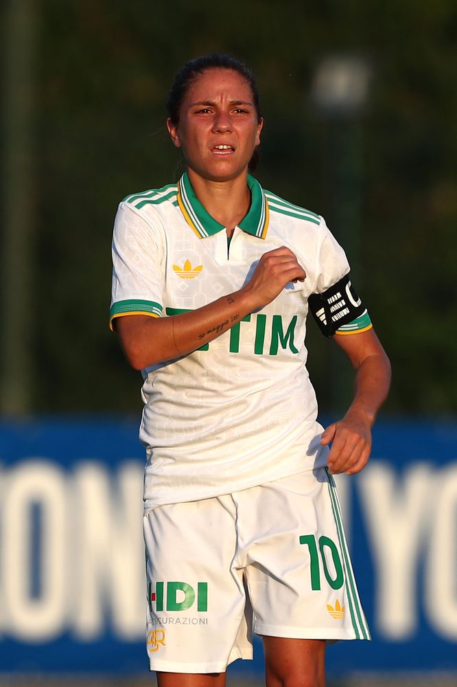 MILAN, ITALY - AUGUST 10:  during the Pre-season Friendly match between FC Internazionale Women and AS Roma Women at Centro Sportivo Interello Giacinto Facchetti on August 10, 2025 in Milan, Italy. (Photo by AS Roma/AS Roma via Getty Images)