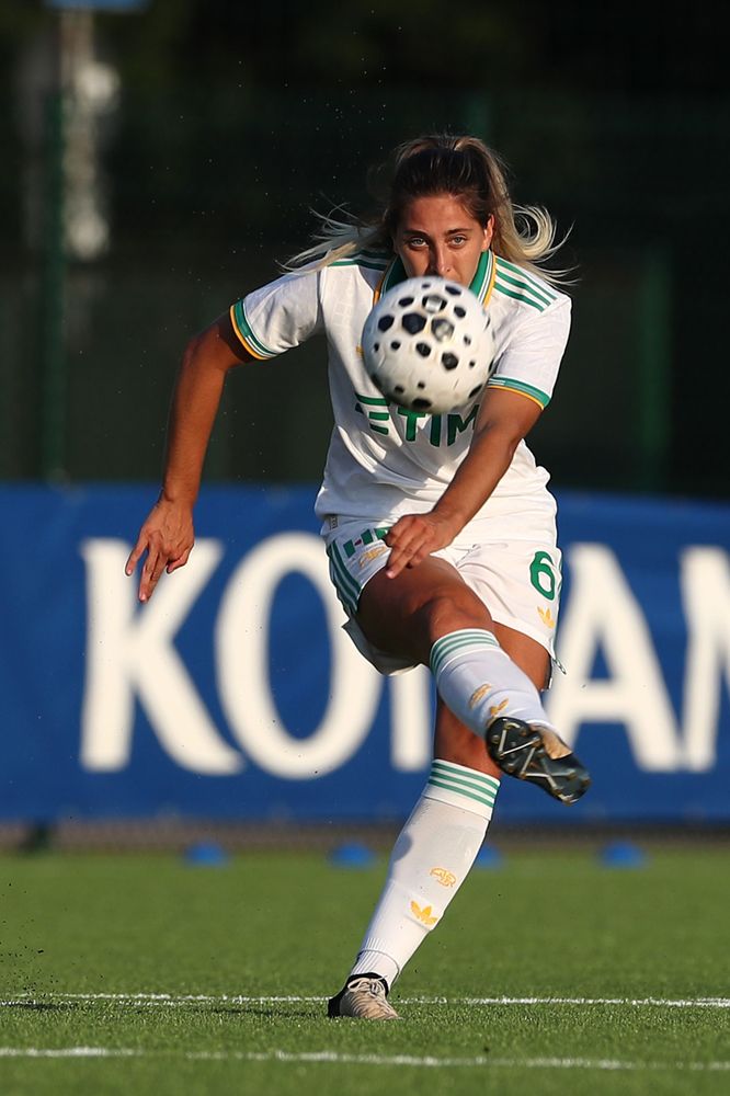 MILAN, ITALY - AUGUST 10:  during the Pre-season Friendly match between FC Internazionale Women and AS Roma Women at Centro Sportivo Interello Giacinto Facchetti on August 10, 2025 in Milan, Italy. (Photo by AS Roma/AS Roma via Getty Images)