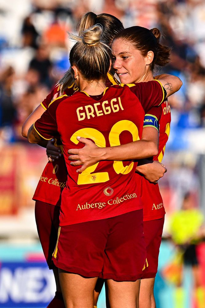 VIAREGGIO, ITALY - SEPTEMBER 19: Serie A Women's Cup Final match between Juventus and AS Roma on September 19, 2026 in Viareggio, Italy. (Photo by Simone Arveda - AS Roma/AS Roma via Getty Images)