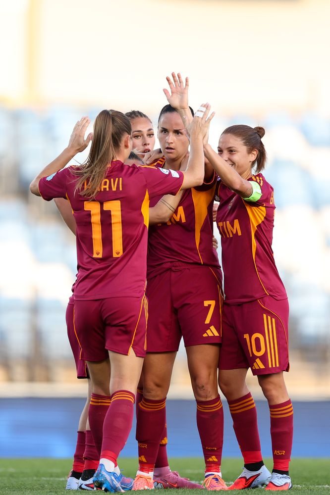 MADRID, SPAIN - OCTOBER 08:  during the UEFA Women's Champions League 2025/26 league phase match between Real Madrid CF and AS Romaat  on October 08, 2025 in Madrid, Spain. (Photo by AS Roma/AS Roma via Getty Images)