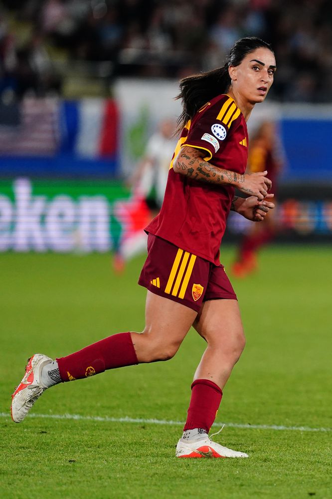 LEUVEN, BELGIUM - SEPTEMBER 23:  during the UEFA Women's Champions League 2026/27 League Phase MD1 match between OH Leuven and AS Roma at Stadium Den Dreef on September 23, 2026 in Leuven, Belgium. (Photo by AS Roma/AS Roma via Getty Images)