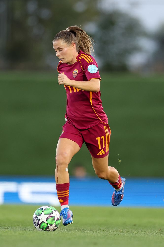MADRID, SPAIN - OCTOBER 08:  during the UEFA Women's Champions League 2025/26 league phase match between Real Madrid CF and AS Romaat  on October 08, 2025 in Madrid, Spain. (Photo by AS Roma/AS Roma via Getty Images)