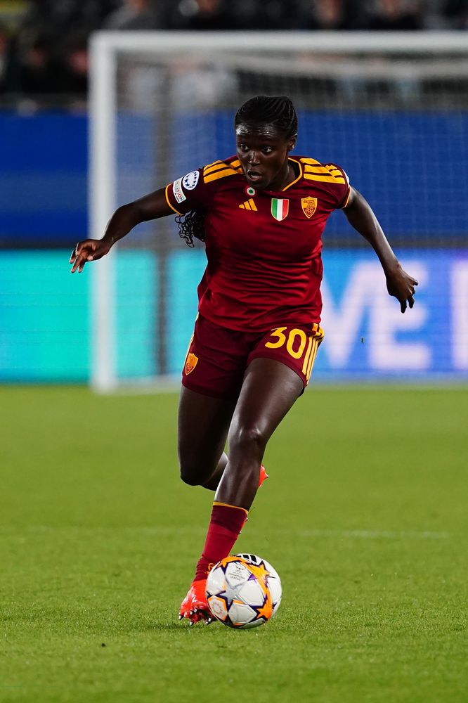 LEUVEN, BELGIUM - SEPTEMBER 23:  during the UEFA Women's Champions League 2026/27 League Phase MD1 match between OH Leuven and AS Roma at Stadium Den Dreef on September 23, 2026 in Leuven, Belgium. (Photo by AS Roma/AS Roma via Getty Images)